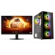 Cube CA38 Bundle, Amd Ryzen 7 5800X, 16Gb Ram, 1TB m2, GeForce RTX 4060 8GB + Aoc 27" FHD 180HZ