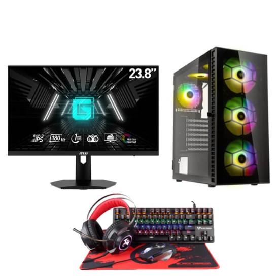 Cube CB50 Bundle, Amd Ryzen 5 8400F, 16Gb Ram, 1TB m2, GeForce RTX 3050 8GB + 24" Msi FHD 180HZ Cube CB50 Bundle, Amd Ryzen 5 8400F, 16Gb Ram, 1TB m2, GeForce RTX 3050 8GB + 24" Msi FHD 180HZ
