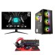 Cube Z15 Bundle, Amd Ryzen 5 5600GT, 16Gb Ram, 1TB m2 + MSI 27" FHD 180HZ