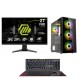 Cube C2 Bundle, Amd Ryzen 5 5600X, 16Gb Ram, 1Tb m2, GeForce Rtx 3050 8GB + MSI 27" 180Hz