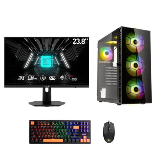 Cube CA72 Bundle, Amd Ryzen 7 5700G, 16Gb Ram, 1TB m2 + Msi 24" FHD 180HZ 