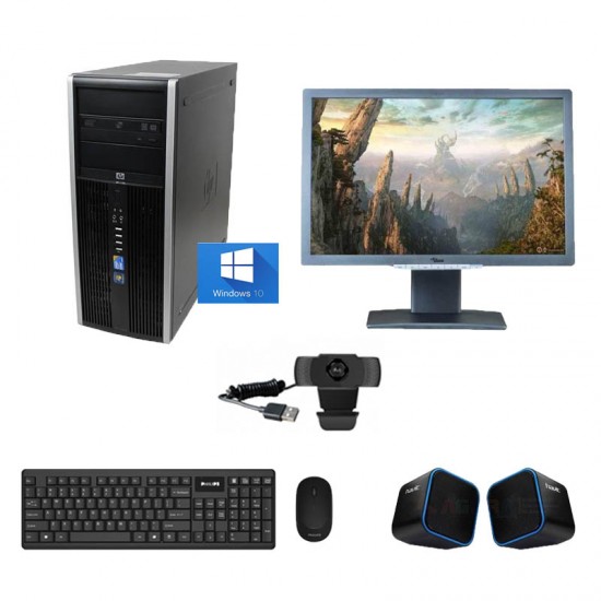 Hp Bundle 8300 Tower , Intel Core i5-3340 , 240GB SSD , 8GB Ram ,24' FHD Monitor , Windows 10 , Webcam , Speakers , Refurbished Desktop Hp Bundle 8300 Tower , Intel Core i5-3340 , 240GB SSD , 8GB Ram ,24' FHD Monitor , Windows 10 , Webcam , Speakers , Refurbished Desktop