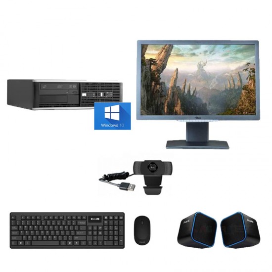 Hp Bundle 6300 , Intel Core i3-2100 , 128GB SSD , 4GB Ram ,22' FHD Monitor , Windows 10 , Webcam , Speakers , Refurbished Desktop Hp Bundle 6300 , Intel Core i3-2100 , 128GB SSD , 4GB Ram ,22' FHD Monitor , Windows 10 , Webcam , Speakers , Refurbished Desktop