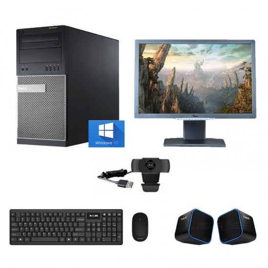 Dell Bundle 7010 Tower , Intel Core i5-3470 , 500GB Hdd , 8GB Ram ,22' FHD Monitor , Windows 10 , Webcam , Speakers , Refurbished Desktop Dell Bundle 7010 Tower , Intel Core i5-3470 , 500GB Hdd , 8GB Ram ,22' FHD Monitor , Windows 10 , Webcam , Speakers , Refurbished Desktop