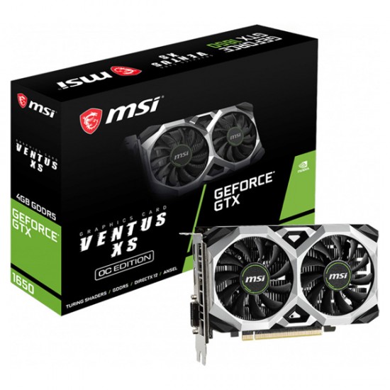 MSI GEFORCE GTX1650 VENTUS XS 4GB PCI-E MSI GEFORCE GTX1650 VENTUS XS 4GB PCI-E