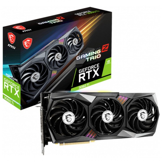 MSI VGA PCI-E NVIDIA GF RTX 3060 Ti GAMING Z TRIO 8G LHR MSI VGA PCI-E NVIDIA GF RTX 3060 Ti GAMING Z TRIO 8G LHR