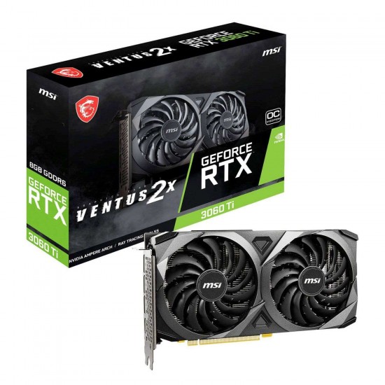 MSI VGA PCI-E NVIDIA GF RTX 3060 Ti VENTUS 2X 8G OCV1 LHR MSI VGA PCI-E NVIDIA GF RTX 3060 Ti VENTUS 2X 8G OCV1 LHR