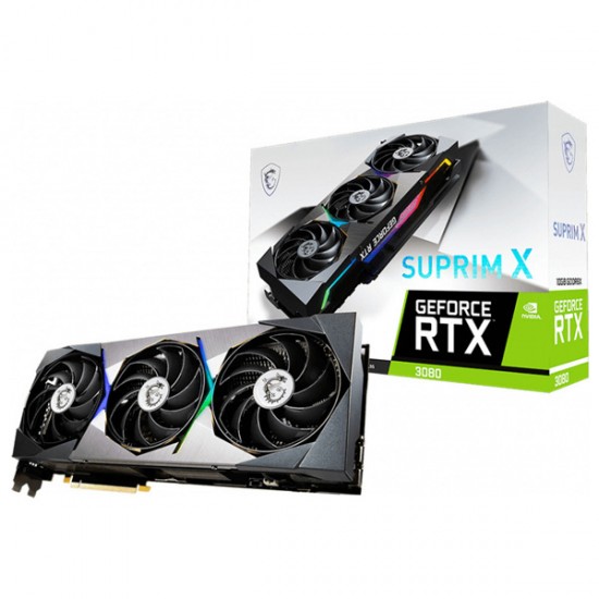 MSI VGA PCI-E NVIDIA GF RTX 3080 SUPRIM X 10G LHR MSI VGA PCI-E NVIDIA GF RTX 3080 SUPRIM X 10G LHR